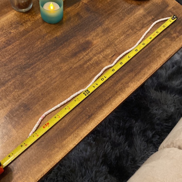 Vintage beachy coral theme necklace. Almost 18 inches long. Pink and white - Picture 4 of 7